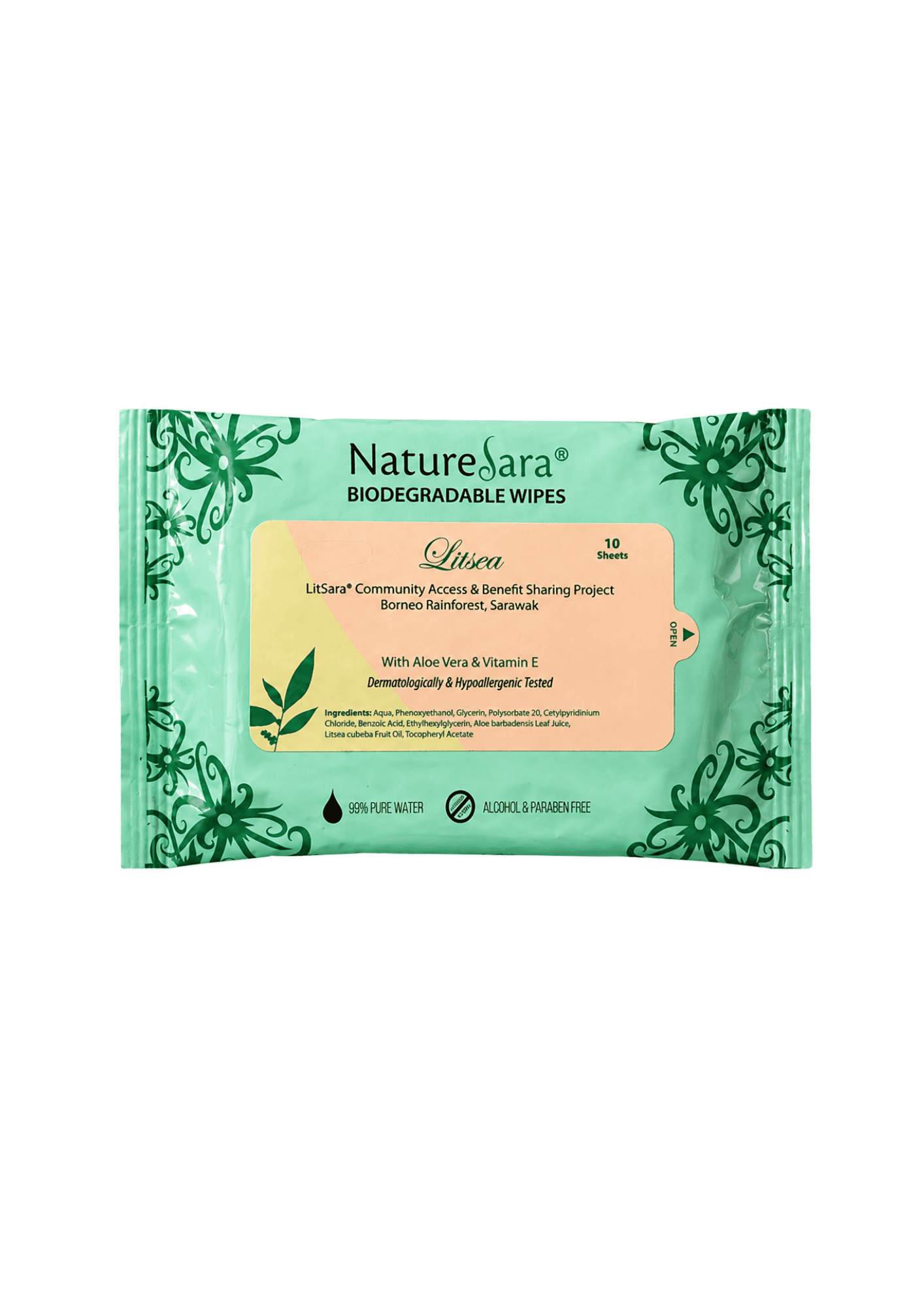 NatureSara® Biodegradable Wet Wipes